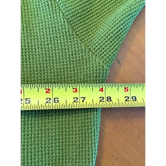 Boys Lie Perpetual Feelings Thermal Hoodie Sweatshirt Olive Green One Size - Picture 13 of 14